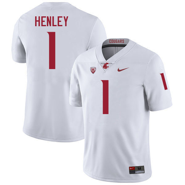 Daiyan Henley WSU Cougars Jersey.Washington State Cougars #1 Daiyan Henley Jersey Youth-White